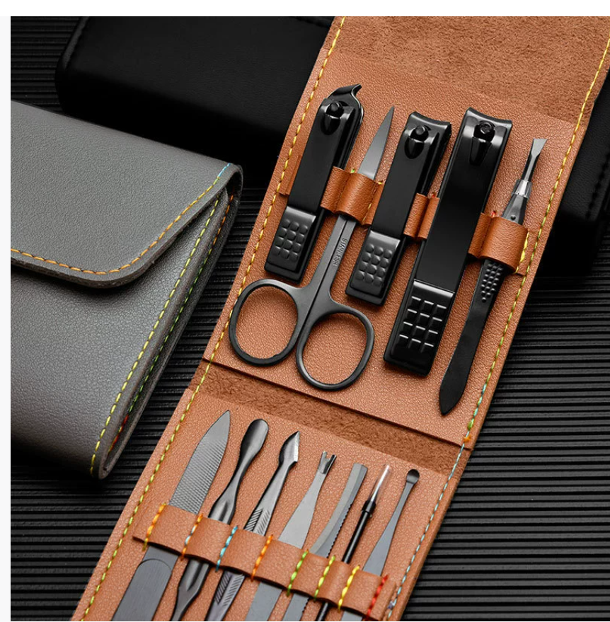 Набор маникюрных инструментов из нержавеющей стали, 4 предмета, профессиональный маникюрный набор Cross-Border Exclusive Набор маникюрных ножниц и кусачек, 12 предметов