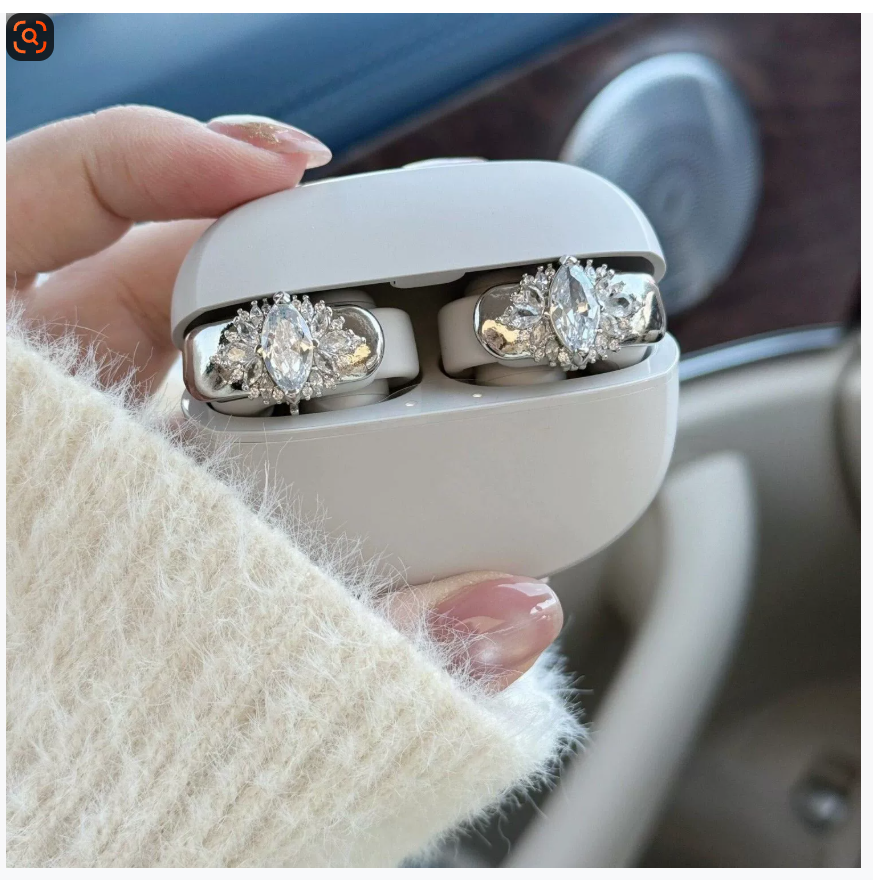 Зажим для наушников Zircon | Изысканный нишевый дизайн Аксессуар для наушников Zircon DIY Декоративный Универсальный Европейский и американский стиль Мода