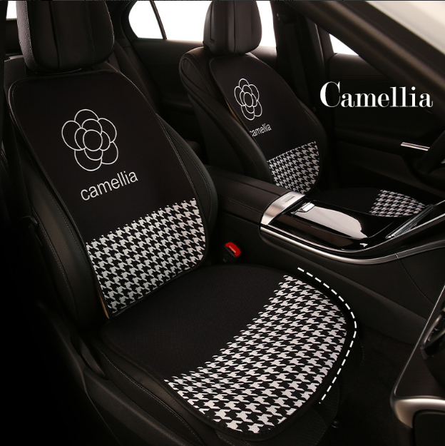 Подушка для автомобильного сиденья с мультяшным рисунком, однокомпонентная, летняя, без спинки, трехкомпонентный набор, всесезонная, универсальная, женская, чехол для заднего сиденья