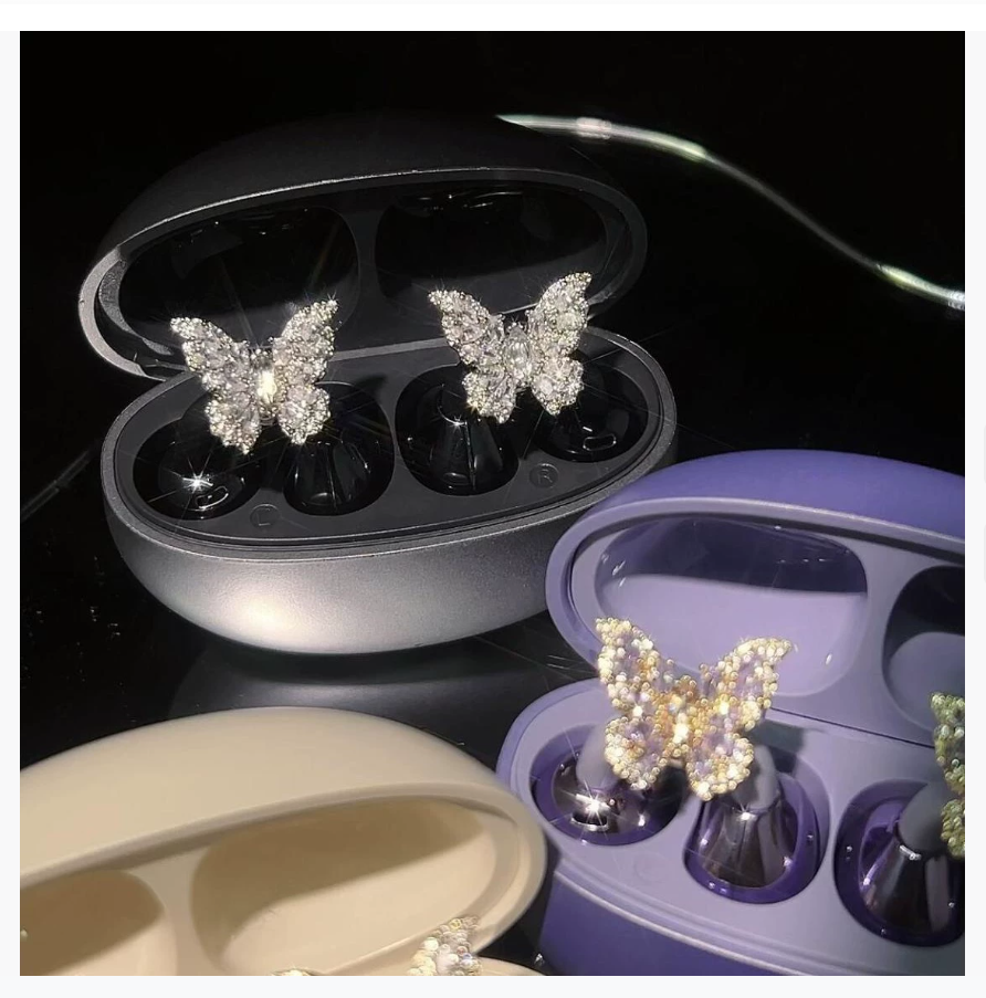 Серьги-бабочки с бриллиантами в форме конского глаза Роскошные серьги-манжеты с бриллиантами Универсальные серьги-пуговицы для самостоятельного изготовления