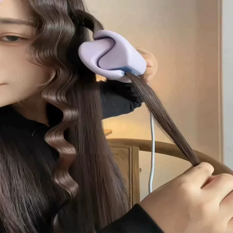 Щипцы для завивки в форме яйца Щипцы для завивки с волнообразным узором Щипцы для завивки с волнообразным узором Большие локоны в форме яйца Щипцы для выпрямления волос в стиле «корнроу»