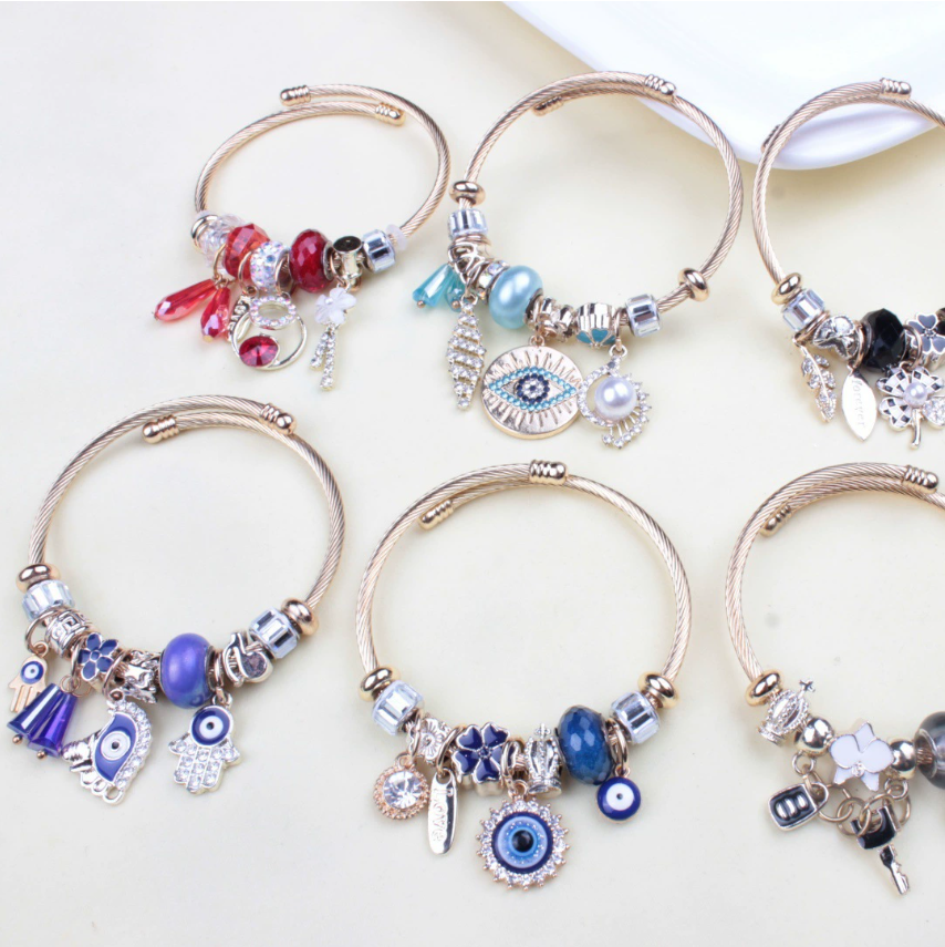 Трансграничный бестселлер Amazon: золотой браслет Panjia KC в милом, симпатичном и свежем стиле