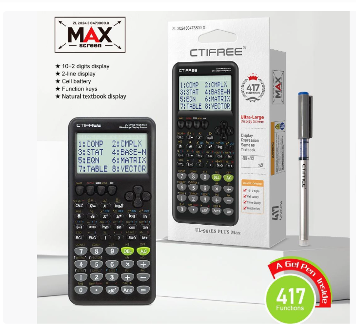 Бестселлер в сфере трансграничной электронной коммерции: 991esplus2nd Научный калькулятор с функциональным калькулятором для студентов и экзаменов — 417 функций