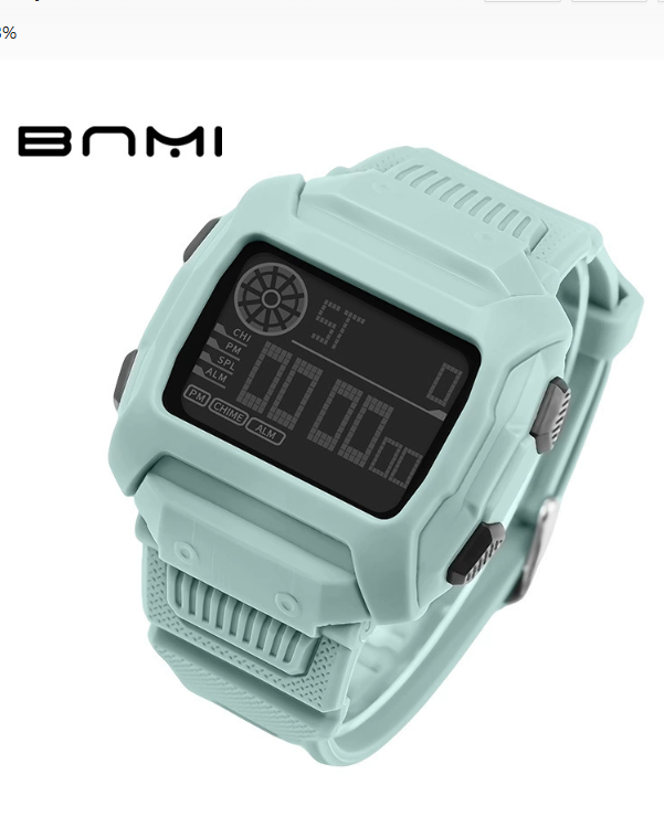Квадратные многофункциональные водонепроницаемые цифровые часы Светящиеся спортивные часы для студентов и пар Светящиеся часы с будильником и календарем