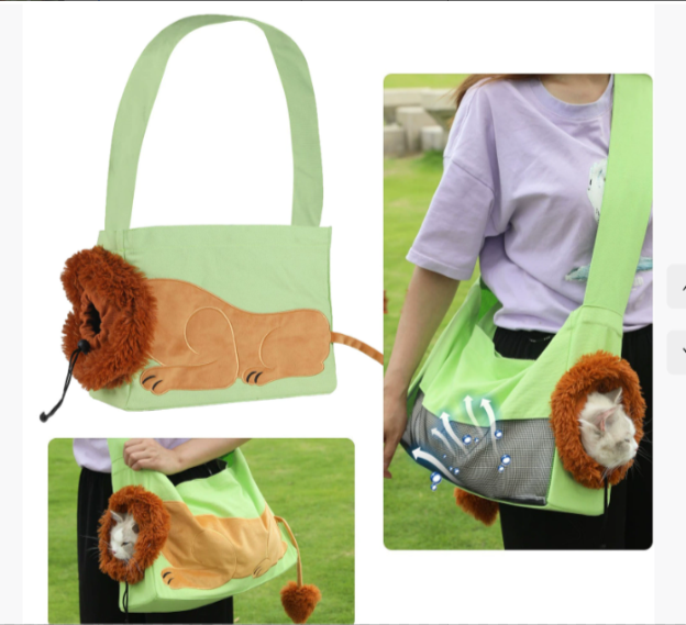 PetBag Creative Сумка для переноски домашних животных с изображением животных для выгула кошек Сумка через плечо для маленьких собак Сумка через плечо для маленьких собак