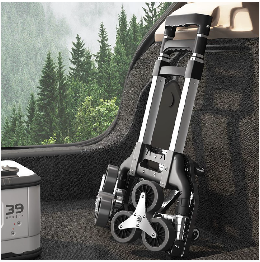 Складная ручная тележка для покупок в магазине, перевозки багажа, доставки посылок – легкая портативная тележка с ручкой для подъема по лестнице