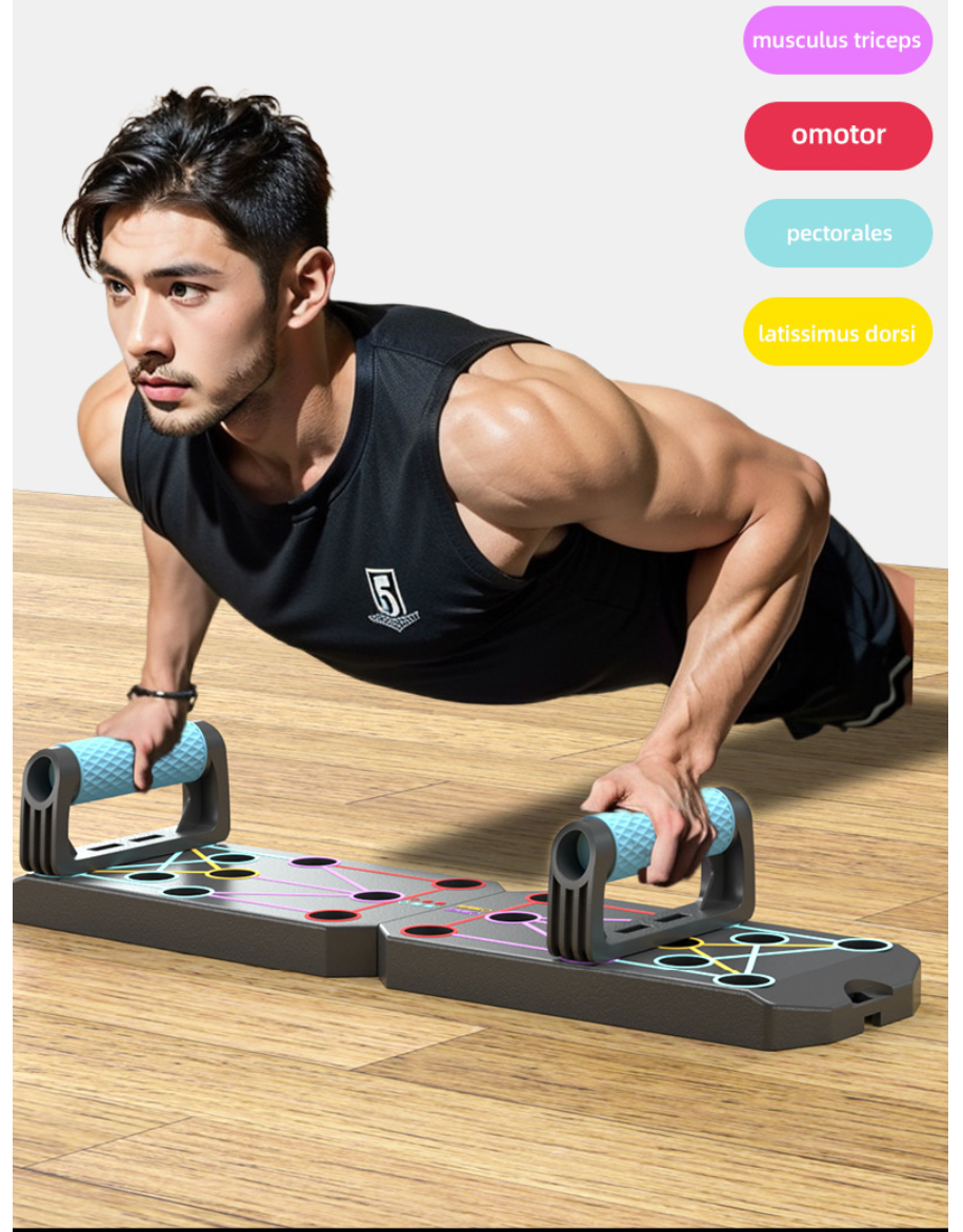 Многофункциональная тренировочная доска для отжиманий для мужчин - тренировка грудных и брюшных мышц, опора для планки, домашнее спортивное оборудование