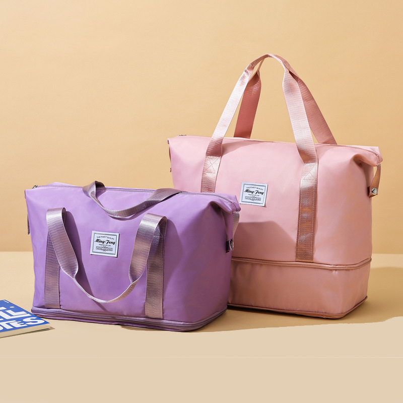 Вместительная водонепроницаемая дорожная сумка с отделениями для сухих и мокрых вещей. Спортивная сумка для йоги, плавания и фитнеса. Студенческая сумка для коротких поездок. Деловая сумка.