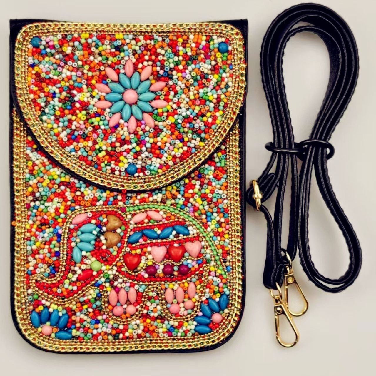 R5V Вдохновленный богемным стилем Синьцзян винтажный ручной работы этнический стиль модный чехол для телефона с нишей из рисовых зерен