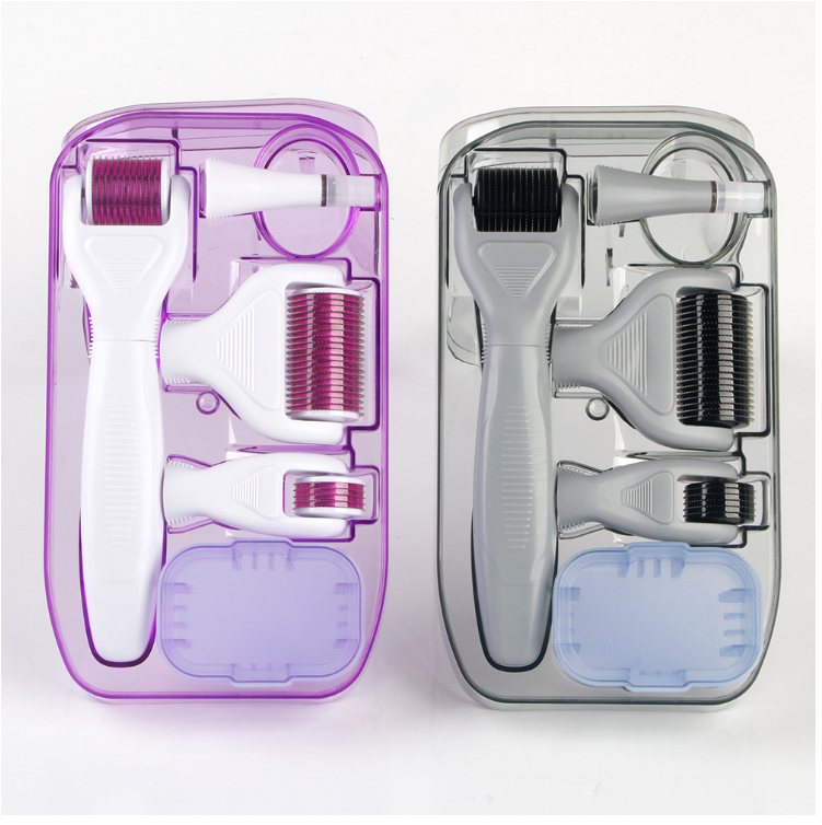 Набор для ухода за лицом Hex-in-One Roller Массажер с ледяным роликом Устройство для инфузии микроигл Beauty Roller Needles