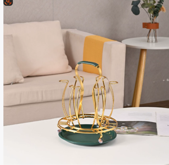 Держатель для стаканов без сверления для дома Настольный держатель для стаканов Стойка для хранения стаканов для воды Бытовая сушилка для посуды Японский поднос для хранения