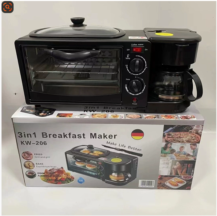 Трансграничная многофункциональная бытовая техника 3 в 1 American Standard 110 В/220 В Тостер для завтрака Мини-духовка для экспортной оптовой продажи