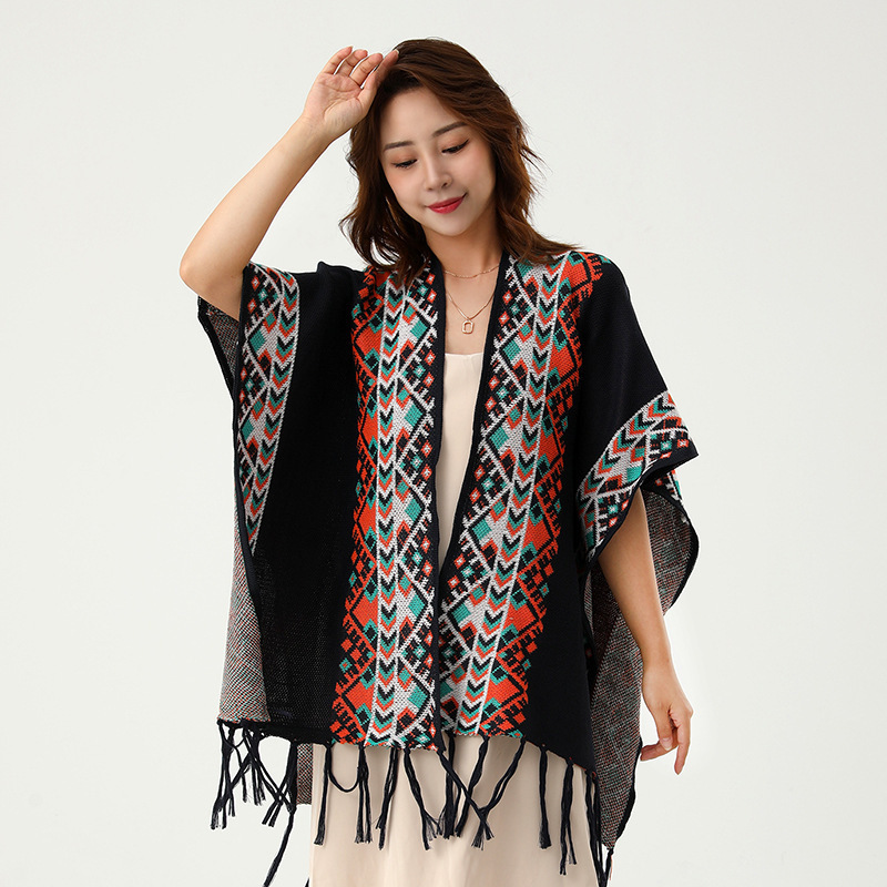 Шаль в этническом стиле с застегивающейся на пуговицы накидкой для женщин. Пасмурные луга Тибета, Цинхай, Юньнань, Лицзян, Синьцзян. Фотографии из путешествий. Шарф.