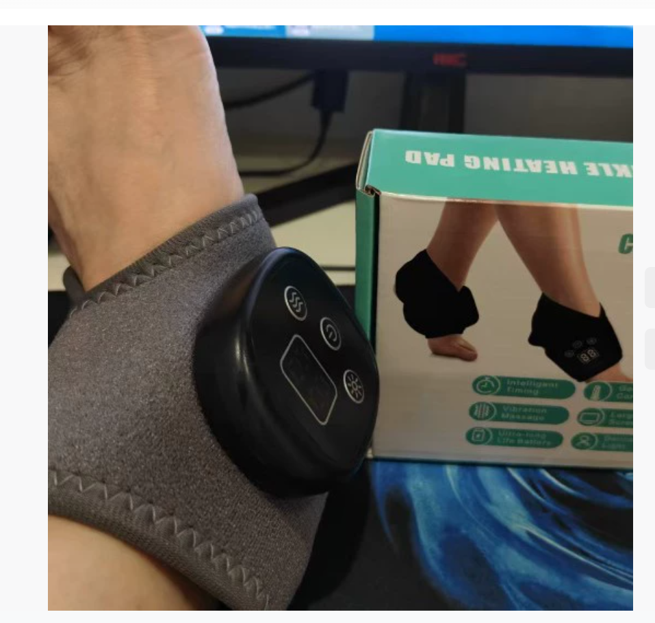 Трансграничный новый массажер для ног с USB-питанием, электрический грелка для лодыжки с массажным устройством для тепловой терапии, перезаряжаемый уход за лодыжкой