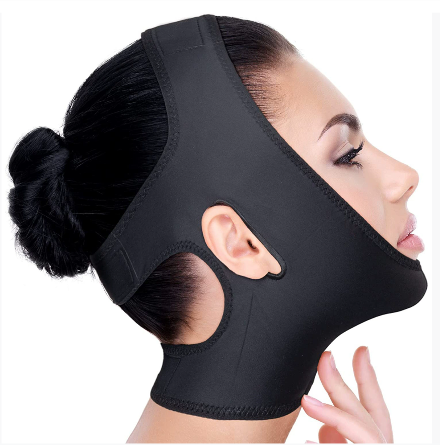 Бандаж для шеи и подбородка V-образная маска для лица Бандаж для двойного подбородка V-образная маска для подтяжки лица