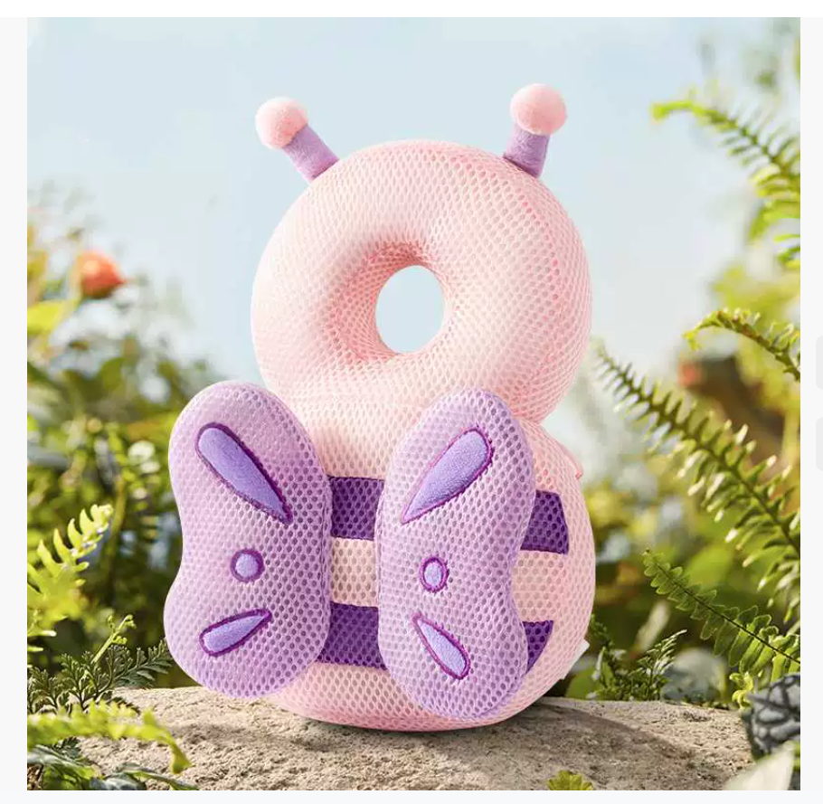 Подушка-подголовник для младенцев Turtle Baby Head Support Pillow — весенне-осеннее издание. Дышащая плюшевая подушка-подголовник с защитой от падений, детской подушкой безопасности и шапочкой для малышей.