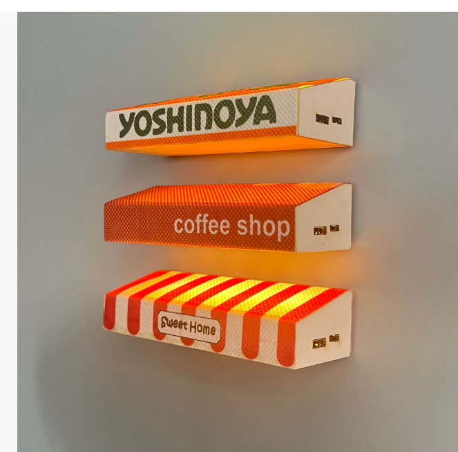 Креативный магнитный светящийся навес для холодильника Мощный магнит Теплый декор для дома Имитация миниатюрной лампы с атмосферным светом