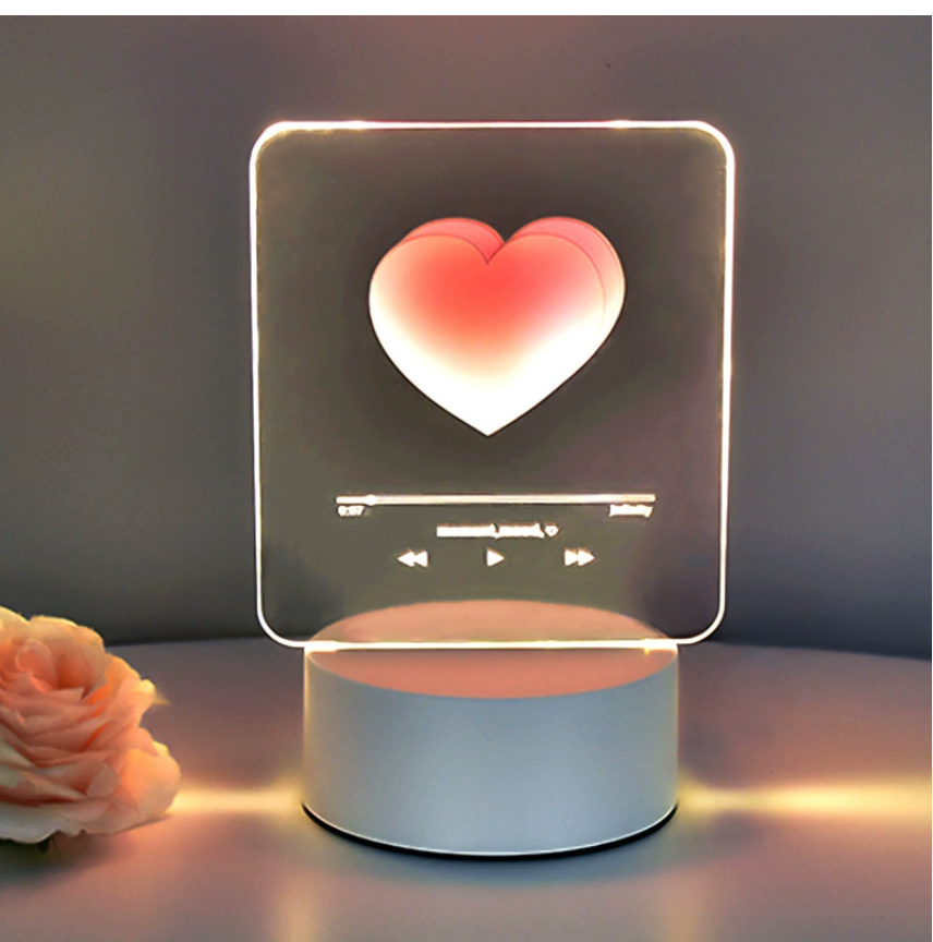 Креативная атмосферная лампа «Мечтательная ночная лампа» Мультяшная светодиодная ночная лампа Детский подарок 3D настольная лампа Прикроватная лампа Логотип