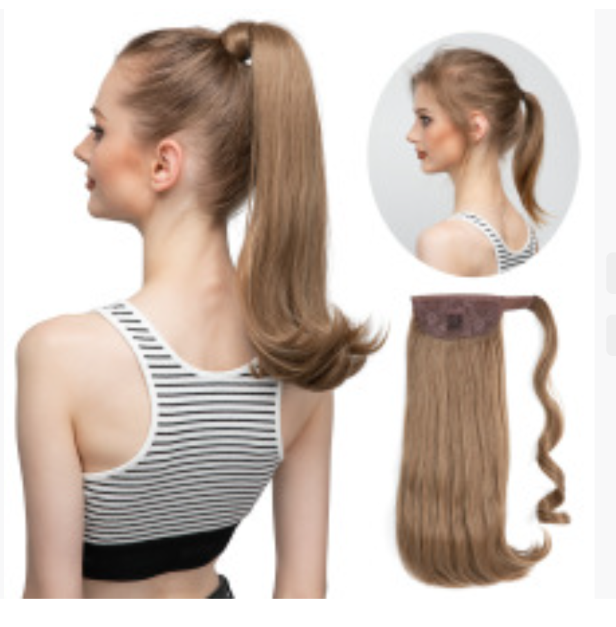 Трансграничный европейский и американский высокотемпературный синтетический парик с завязывающимся хвостом и уложенными волосами для женщин, с нежными волнами. Производитель париков из синтетического волокна с завязывающимся хвостом.