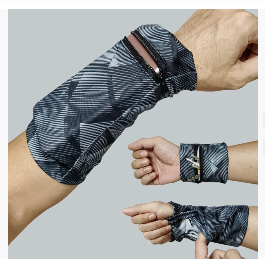 Трансграничная спортивная сумка на запястье нового стиля для активного отдыха: велосипед, бег, мобильный телефон. Застежка-молния. Многофункциональное хранение монет и ключей.