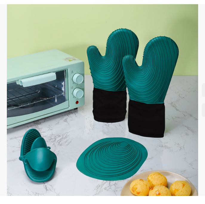 Самые продаваемые силиконовые термостойкие перчатки Перчатки для микроволновых печей, пригодные для использования в духовке Кухонные термостойкие перчатки Перчатки для микроволновых печей, предназначенные для интенсивного использования
