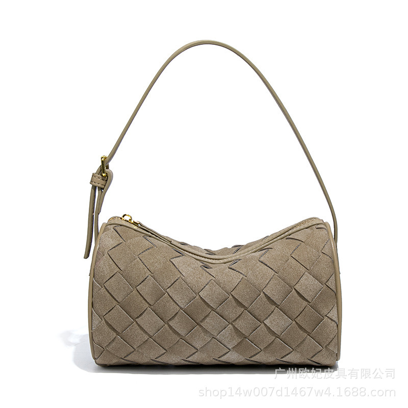 Оригинальный дизайн Осень/Зима Матовая кожаная сумка с цилиндрическим плетением Роскошная сумка через плечо, сумка под мышку, сумка-подушка для рук, сумка для фотоаппарата