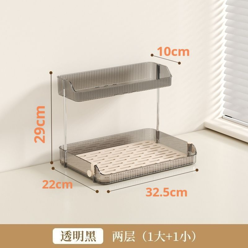 Многоярусная полка для хранения вещей в гостиной дома. Вмещает стаканы для воды, чайные чашки, кофейные кружки. Также служит органайзером для косметики.