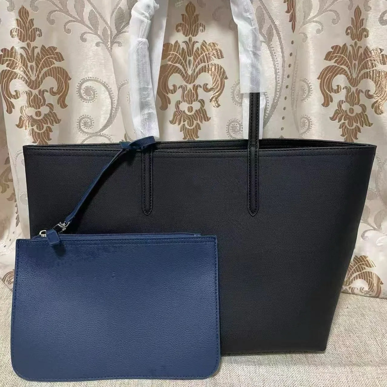 Французская модная сумка Evil Fish со съемной ручкой, двухцветная сумка-трансформер через плечо и сумка-тоут, вместительная сумка для покупок