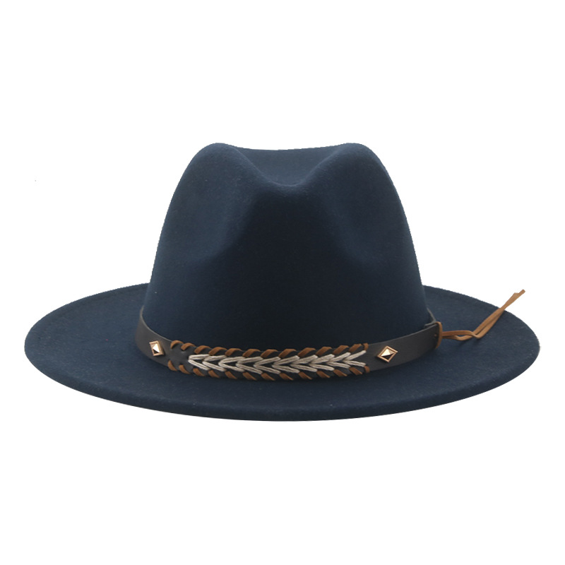 Цилиндр Тибетская ковбойская шляпа Фетровая шляпа Западная ковбойская шляпа Шерстяная шляпа в тибетском стиле Шляпа в этническом стиле Шляпа для путешествий по Синьцзяну и Тибету