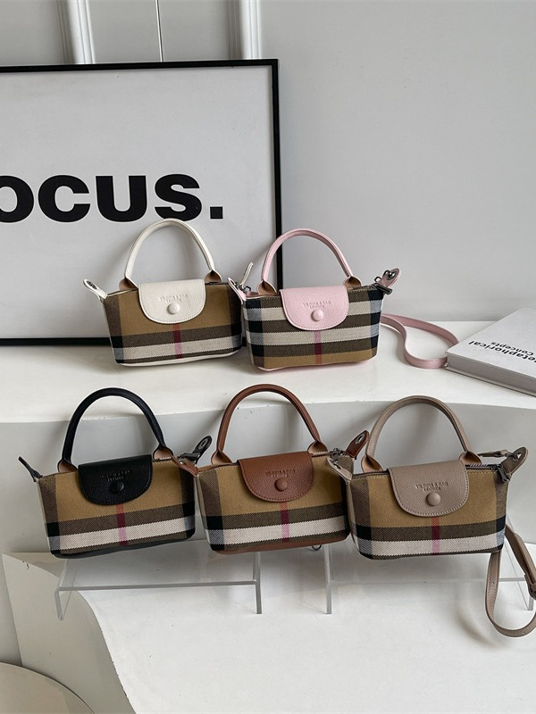 Модные сумки 2026 Летние новинки Клетчатая сумка-тоут и сумка через плечо Минималистичная корейская мини-сумка через плечо в стиле люкс