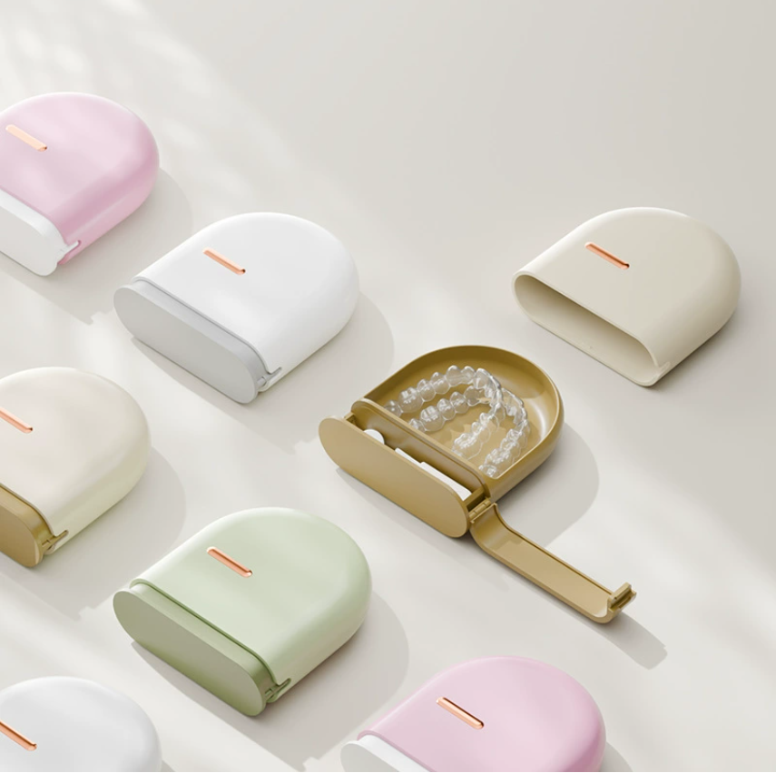 Портативный футляр для хранения зубных протезов Футляр для хранения ортодонтических фиксаторов для взрослых Футляр для хранения зубных брекетов и фиксаторов