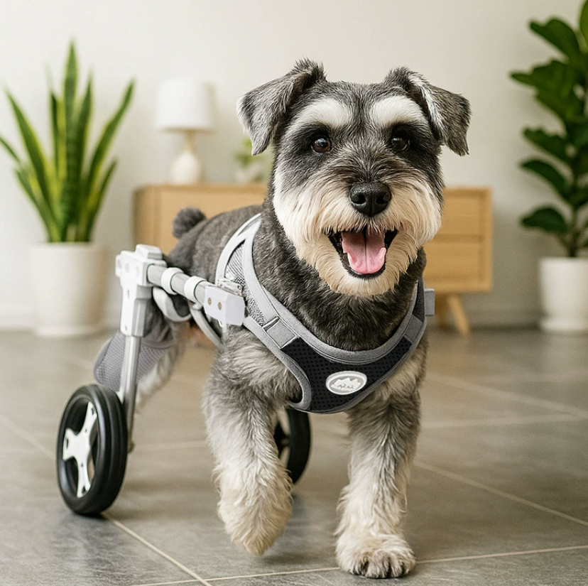 Инвалидная коляска для собак нового типа Улучшенная версия для задних лап кошек Выдвижная легкая опора для передвижения домашних животных Опора для задних лап