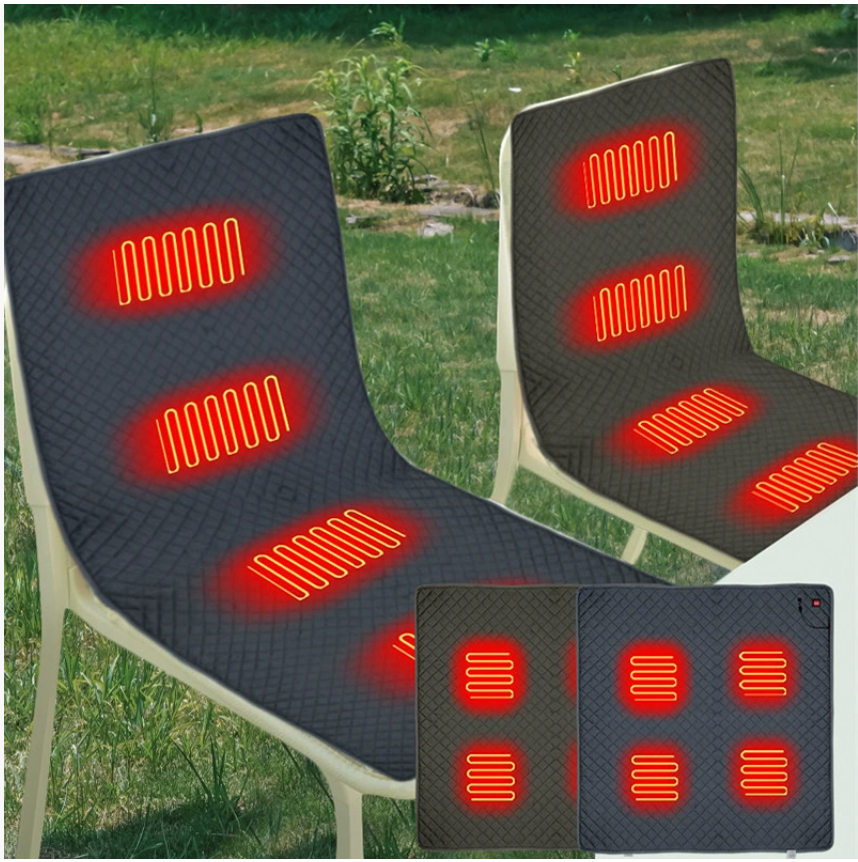 Новинка из-за рубежа: интеллектуальная подушка с подогревом 5 В для офиса и использования на открытом воздухе, одеяло с подогревом и грелка.