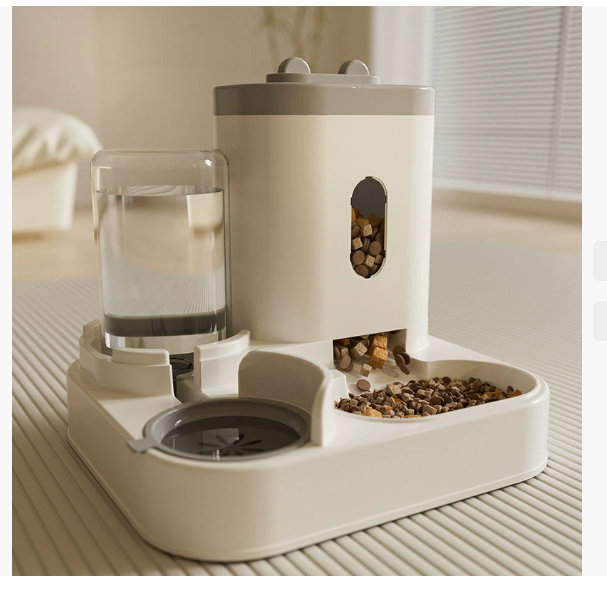 Новая автоматическая кормушка для кошек и миска для собак Комбинированная миска для домашних животных со встроенным диспенсером для воды Миска для кошек и товары для домашних животных для трансграничного использования