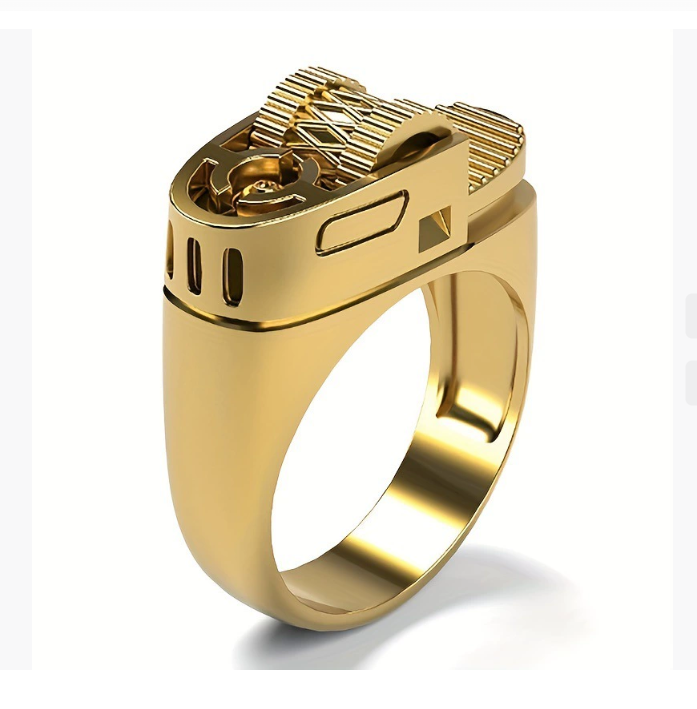 Новые поступления на Amazon Global: популярные аксессуары с AliExpress WISH Кольцо в форме зажигалки в европейском и американском стиле Креативный дизайн кольца
