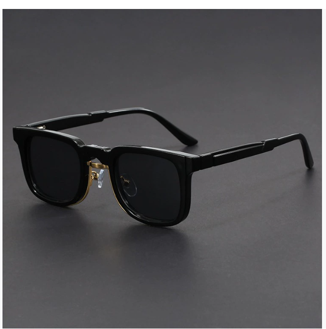 Европейские и американские ретро-очки квадратной формы для женщин 2026 Новинка Зеленые очки в стиле хип-хоп для мужчин Высококачественный модный дизайн с пружинными шарнирами