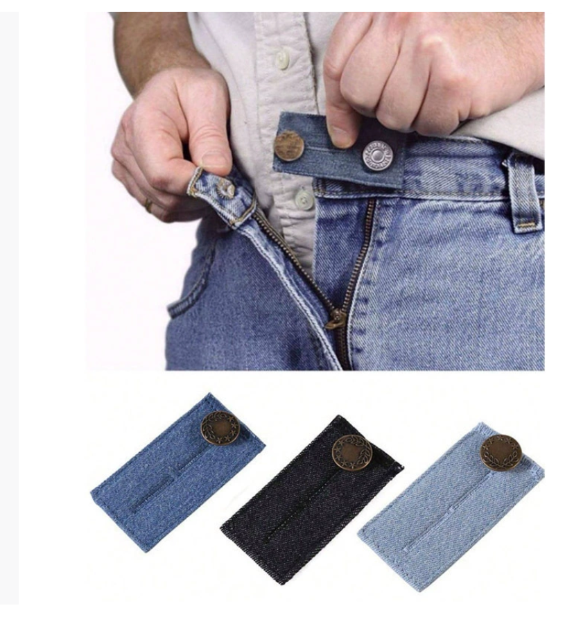 Самые продаваемые джинсы для беременных на Ремень для расширения талии Аксессуар для талии Джинсы Эластичная пряжка для регулировки талии