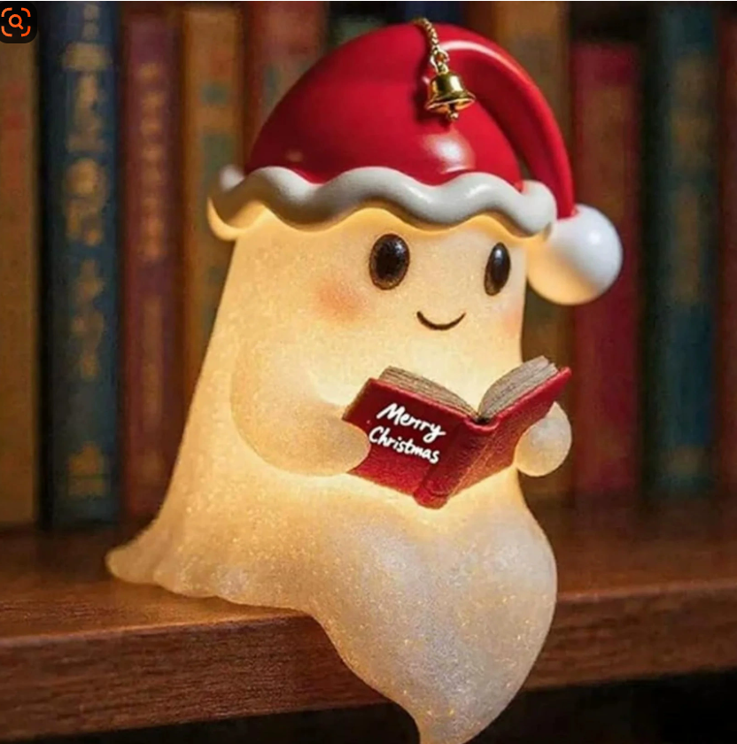 Рождественская шапка Милый призрак Лампа для чтения книг