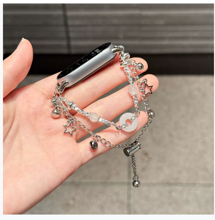 Подходит для Xiaomi Band 10 Strap 9/8 Years of Peace and Safety Браслет-браслет NFC Edition с колокольчиком Летняя версия