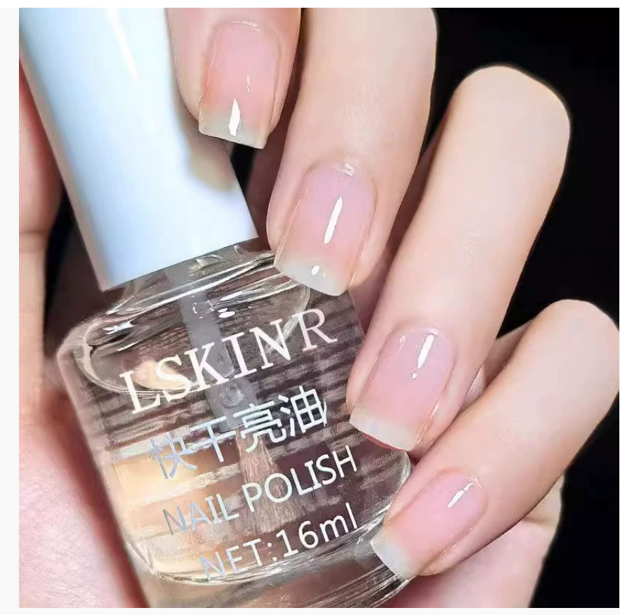 Верхнее покрытие для ногтей - без запекания, быстросохнущее, долговечное, водостойкое, не отслаивающееся, глянцевое покрытие, базовое покрытие, уход за ногтями, лак для ногтей для студентов, прозрачный