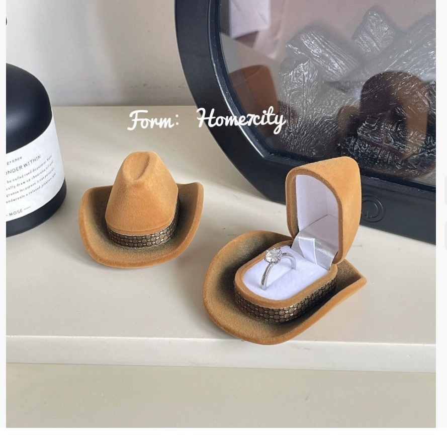 Home7city Деревянная коробка для колец Creative Jewellery Box Подарок на День святого Валентина Подарок-сюрприз Коробка для предложения руки и сердца