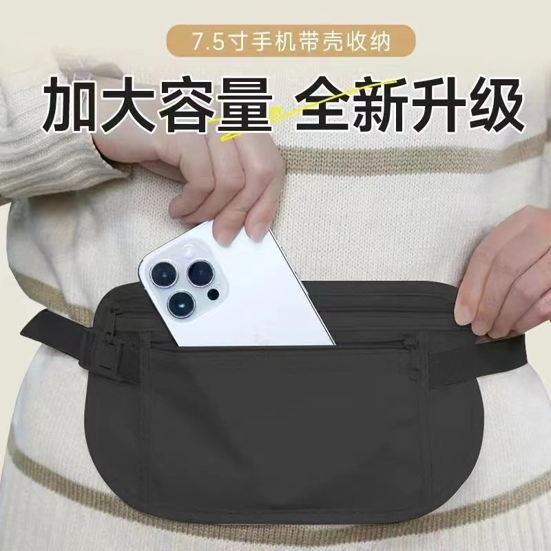 Спортивная сумка на пояс - Универсальная, эластичная, ультратонкая, невидимая, с защитой от краж, для бега и других видов спорта, подходит для мужчин и женщин