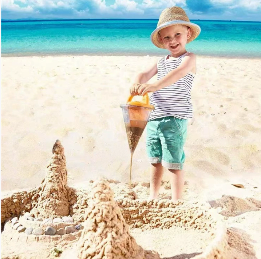 Трансграничная новая воронка для перелива песка на пляже Beachfunnel Новая игрушка Игрушки для песка Sparkle