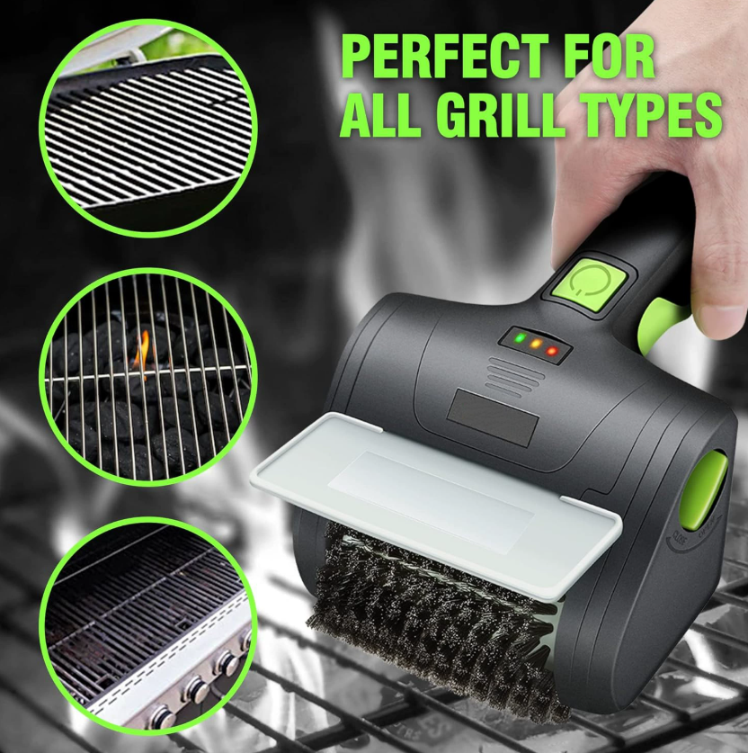 Беспроводная электрическая щетка для барбекю, пикника, кемпинга, гриля, проволочная щетка, щетка для чистки плитки в ванной и ванны