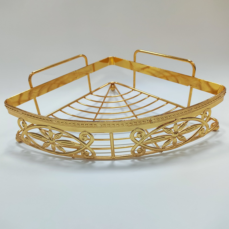 Креативные стеллажи для ванной комнаты - Оптовая продажа гальванизированных железных стеллажей для ванной комнаты Треугольные стеллажи без сверления