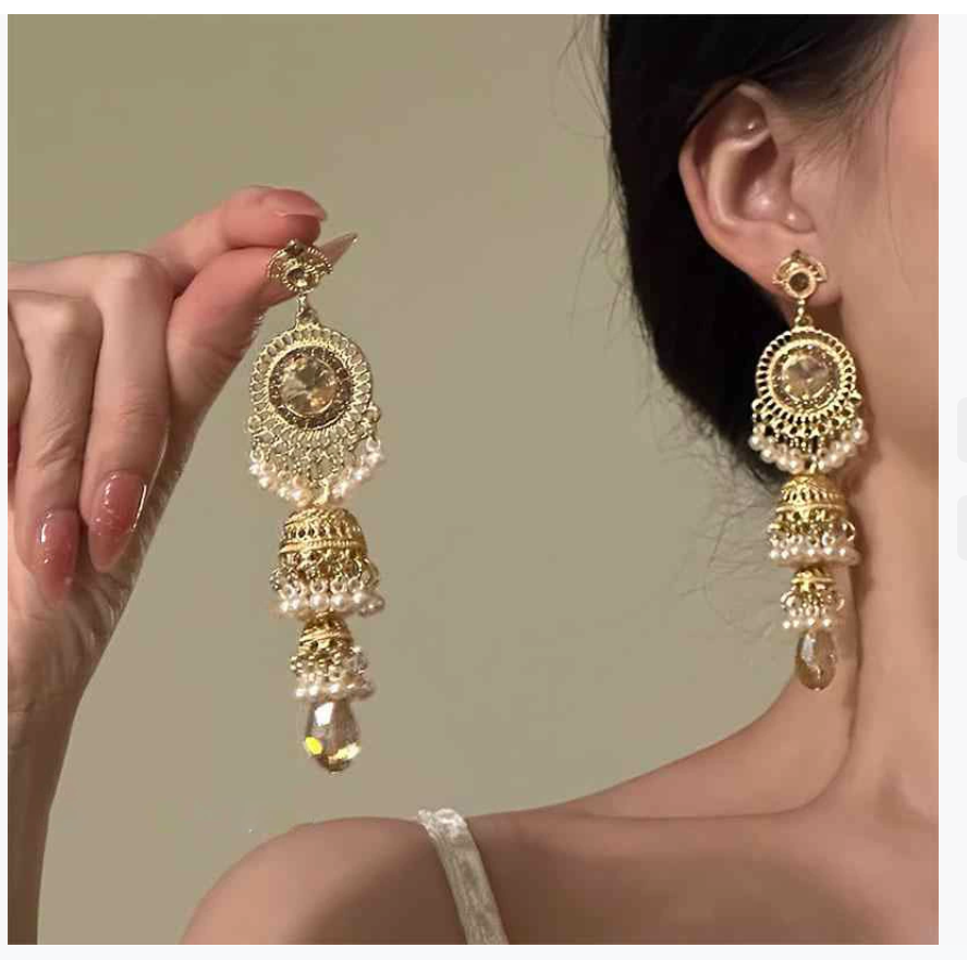 Прочные винтажные длинные серьги с кисточками в виде ветряных колокольчиков Богемные экзотические серьги в этническом стиле Роскошные украшения для ушей