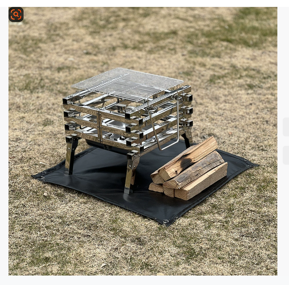 COOLCAMP Походный огнеупорный коврик для кемпинга, устойчивый к высоким температурам, силиконовый теплоизоляционный коврик, коврик для дровяной печи, гриля, огнеупорная подстилка