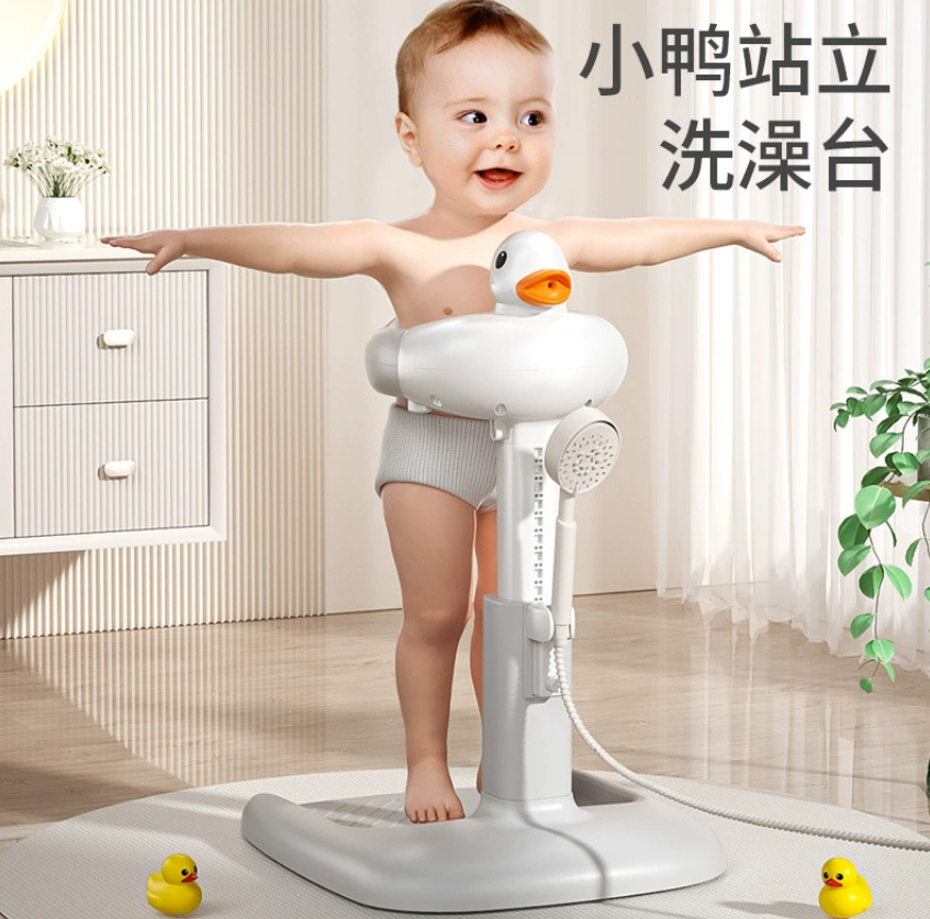 Детская ванночка для купания с подставкой, регулируемая, складная, для домашнего использования, с противоскользящим покрытием