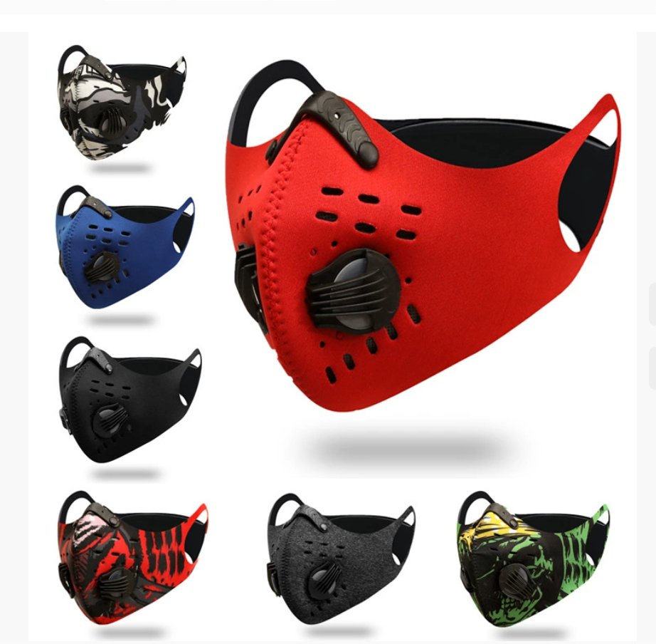 Велосипедная маска для мужчин и женщин. Велосипедное снаряжение, защищающее от ветра и пыли. Теплая маска для холодной погоды. Полумаска для бега с дышащим активированным углем.