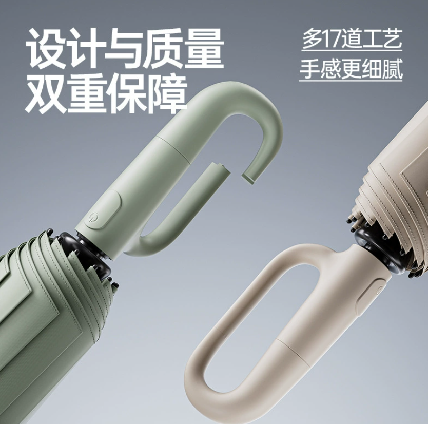 72-реберный полностью автоматический зонт с кольцевым замком Портативный большого размера индивидуальный оптовый мужской складной зонт с крючком для любой погоды Специальная модель для женщин